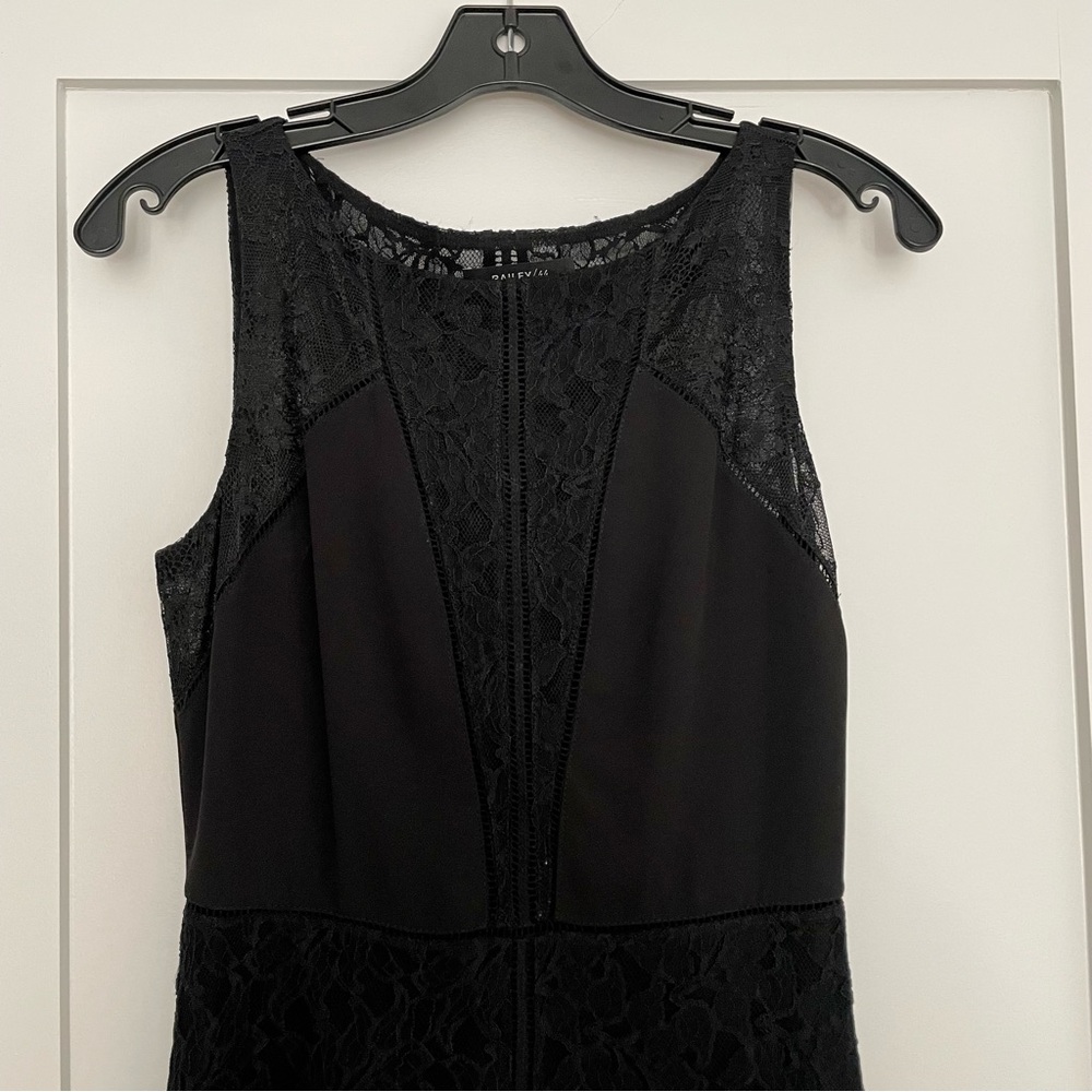 Bailey 44 Black Lace Maxi Sleeveless Dress